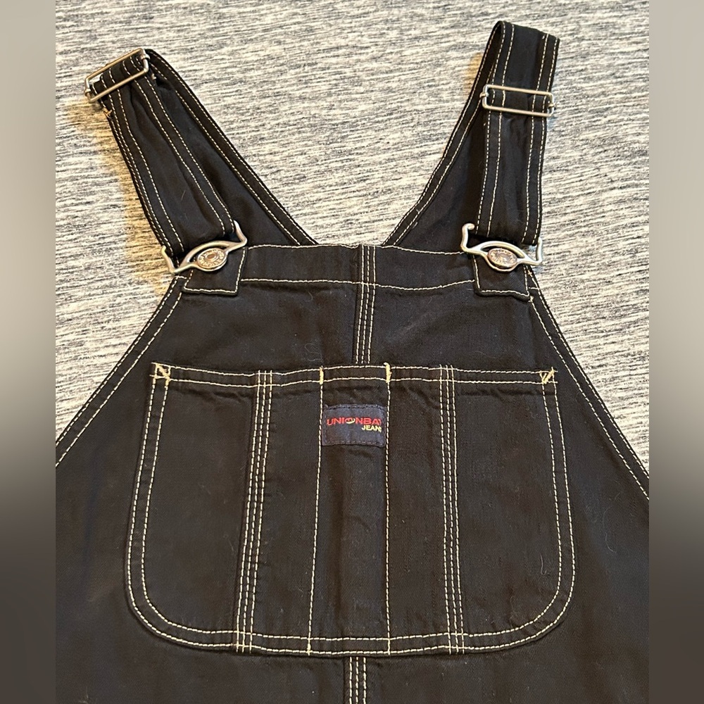 Union Bay Black Denim Overall Skirt - Picture 4 of 6